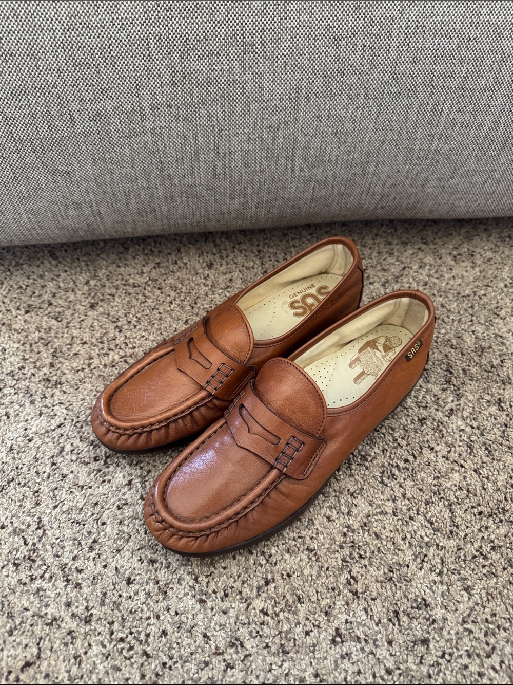 SAS Women’s Penny Loafers in Cognac Brown